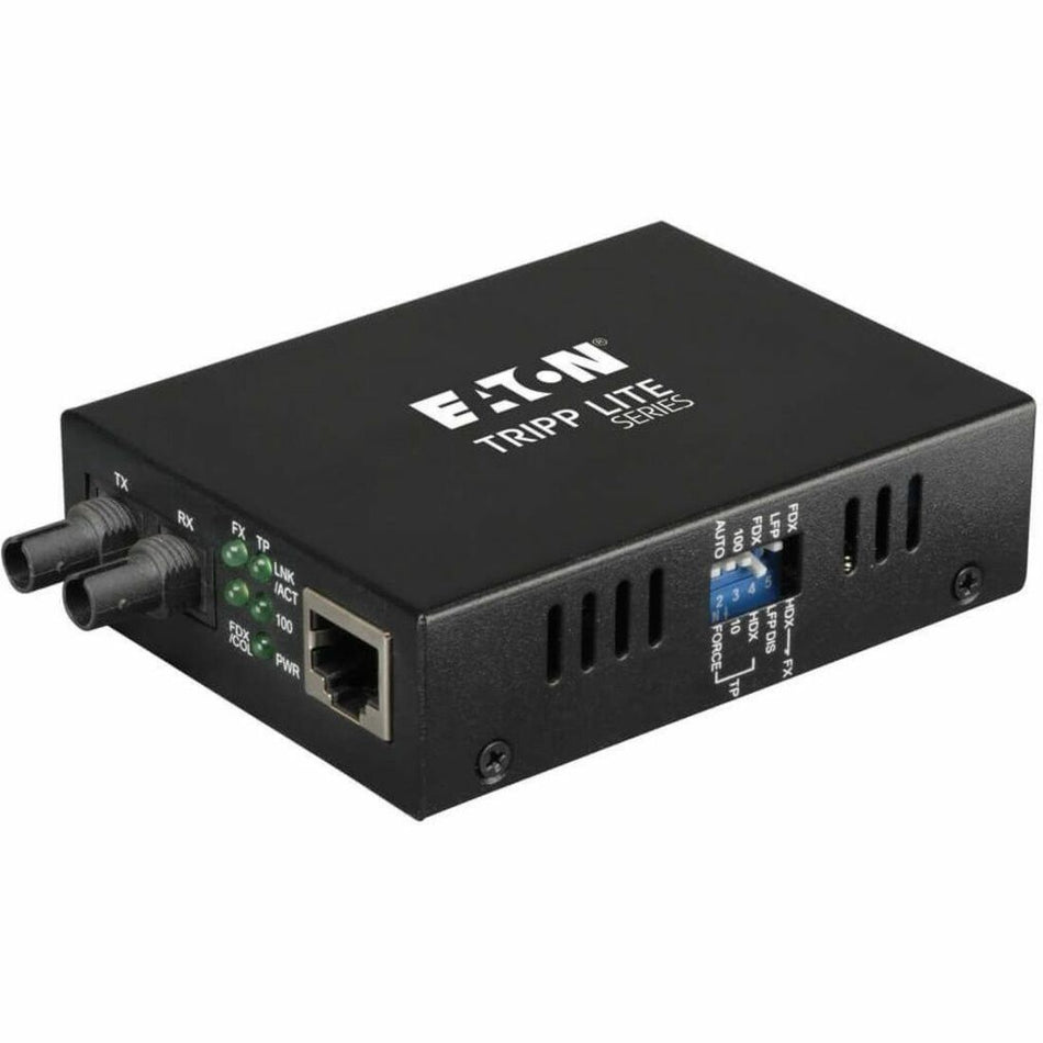 Tripp Lite by Eaton Multimode Fiber to Ethernet Media Converter 10/100BaseT to 100BaseFX-ST 2km 1310nm - N784-001-ST