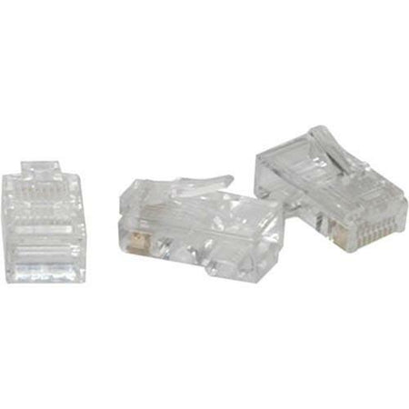 C2G RJ45 Cat5 8x8 Modular Plug for Flat Stranded Cable - 10pk - 01931