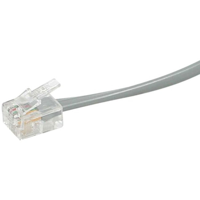 C2G 14ft RJ11 6P4C Straight Modular Cable - 09591