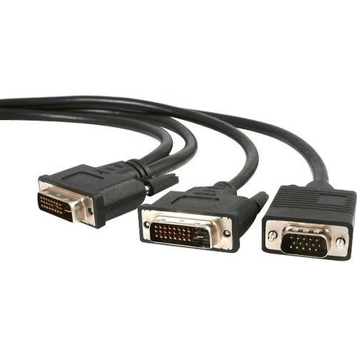 StarTech.com 6 ft DVI-I to DVI-D and HD15 VGA Video Splitter Cable - M/M - DVIVGAYMM6