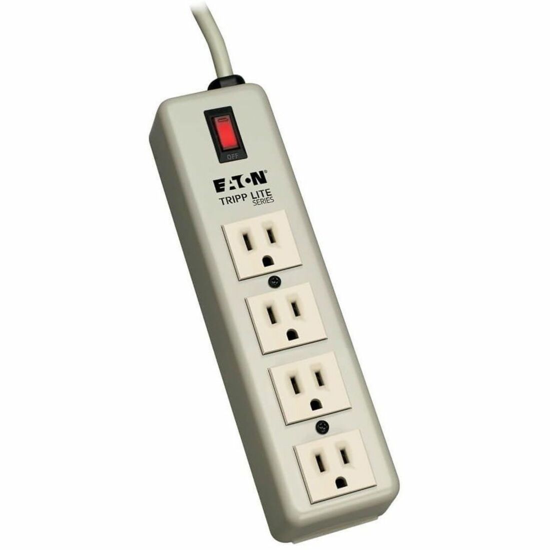 Eaton Tripp Lite Series Industrial Power Strip, 4-Outlet, 6 ft. (1.8 m) Cord, 5-15P, Lighted On/Off Switch - 4SPDX
