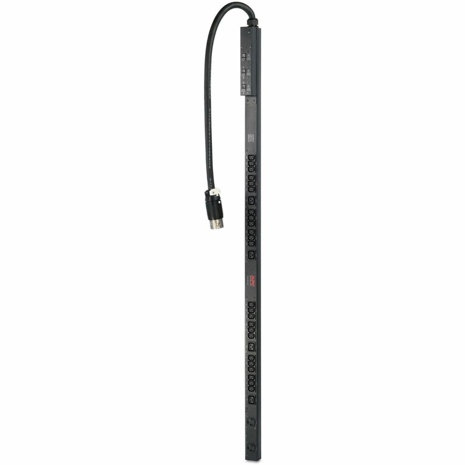 APC NetShelter Basic Rack PDU, Zero U, 14.4kW, 208V, 24 C13, 4 C19, 2 NEMA L6-30R outlet, 3ft input Cord - AP7569
