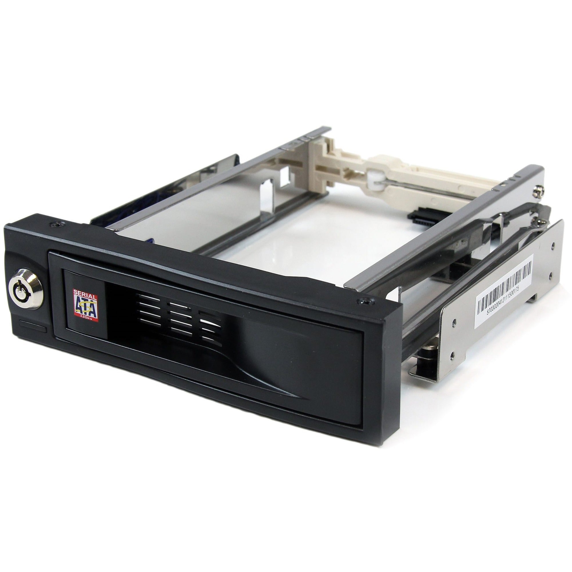 StarTech.com 5.25" Tray-Less SATA Hot-Swap Hard Drive Bay - Storage mobile rack - black - HSB100SATBK