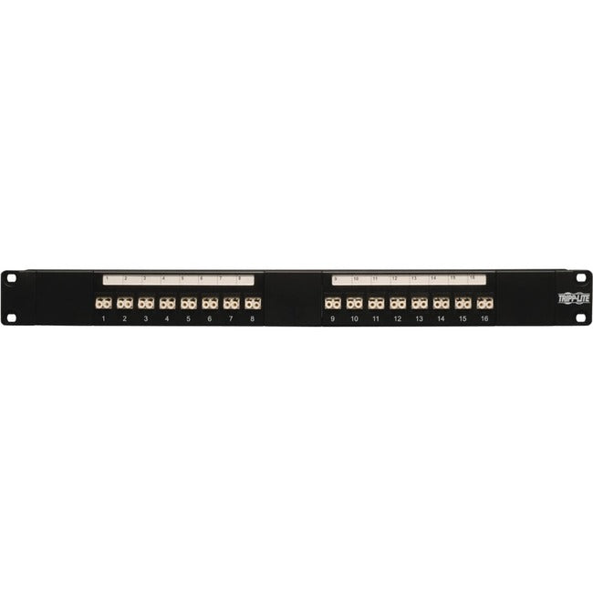 Tripp Lite by Eaton 16-Port Fiber Patch Panel, 1U (LC/LC), Multimode or Singlemode - N490-016-LCLC