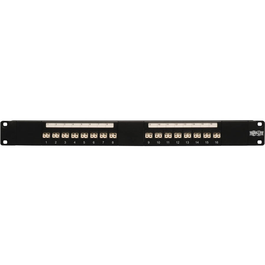 Tripp Lite by Eaton 16-Port Fiber Patch Panel 1U (LC/LC) Multimode or Singlemode - N490-016-LCLC