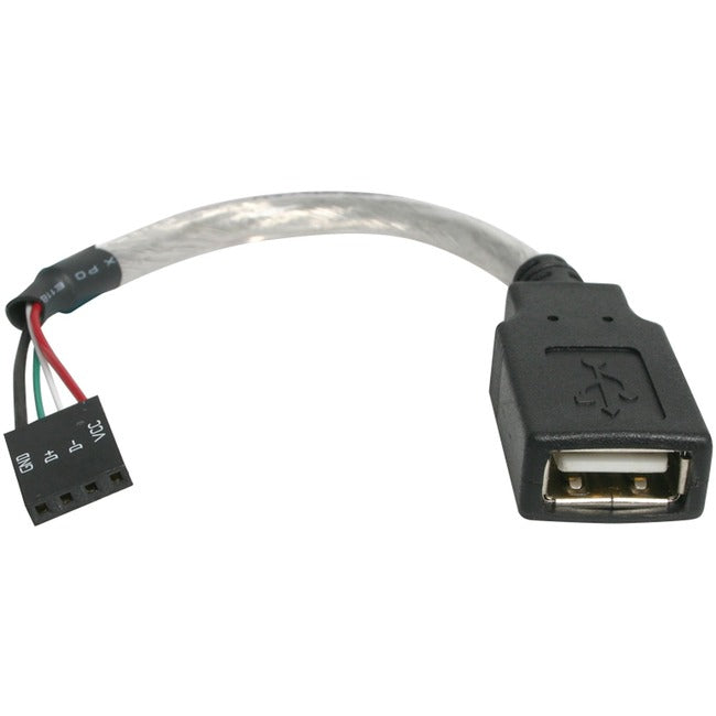 StarTech.com 6in USB 2.0 Cable - USB A to USB 4 Pin Header F/F USB A Female to Motherboard Header Adapter - USB cable - 4 pin USB Type A (F) - 4 pin MPC (F) - 15 cm - USBMBADAPT