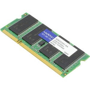 AddOn AA667D2S5/2GB x1 Dell A0655397 Compatible 2GB DDR2-667MHz Unbuffered Dual Rank 1.8V 200-pin CL5 SODIMM - A0655397-AA