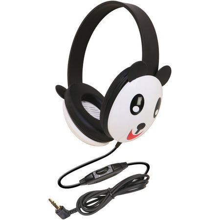 Califone Kids Stereo Wired 3.5mm Headphone Panda - 2810-pa