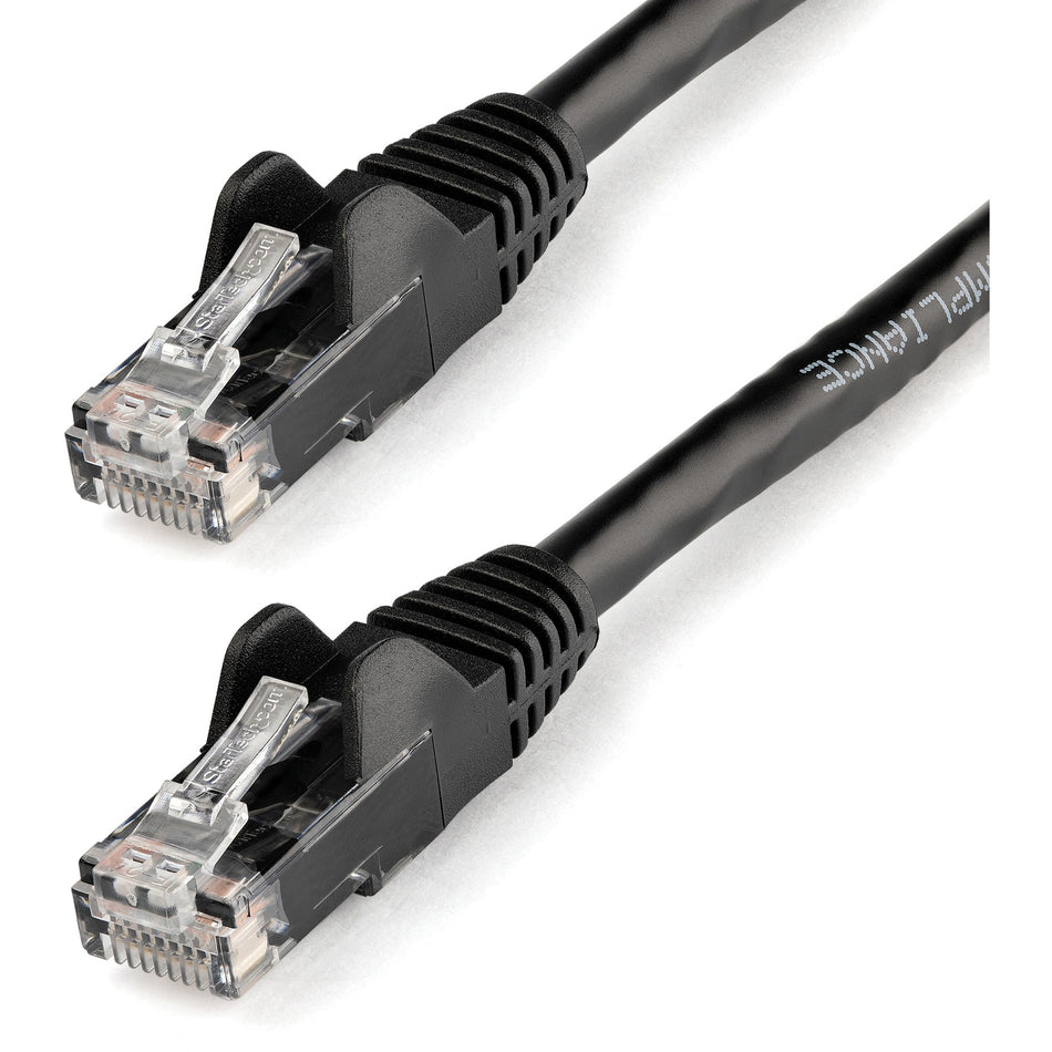 StarTech.com 3ft CAT6 Ethernet Cable - Black Snagless Gigabit - 100W PoE UTP 650MHz Category 6 Patch Cord UL Certified Wiring/TIA - N6PATCH3BK