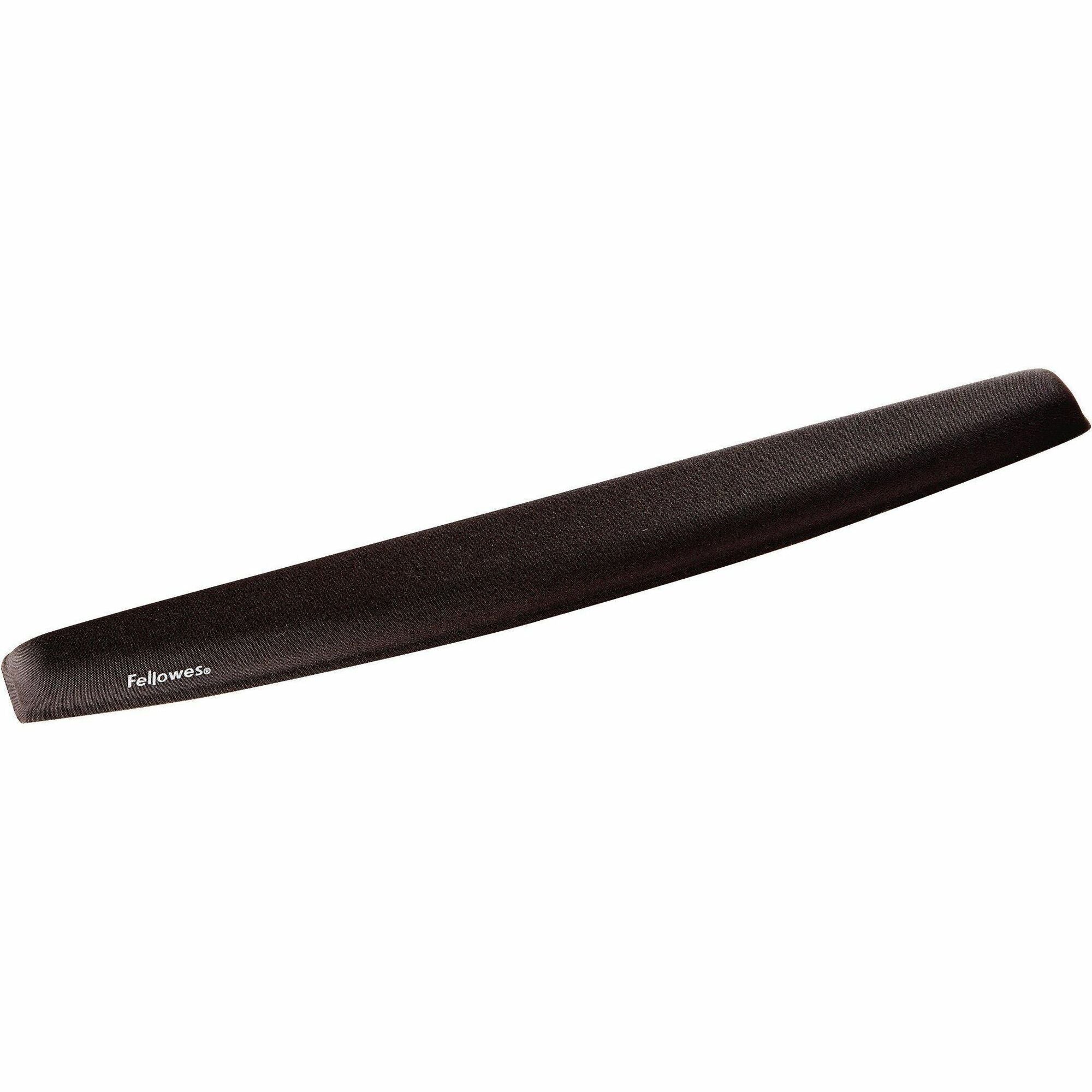 Fellowes&reg; Memory Foam Keyboard Wrist Rest - Black (9178201) - 9178201