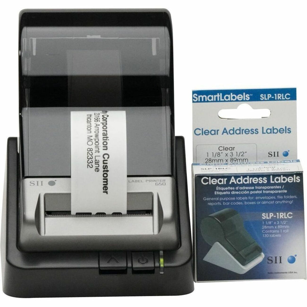Seiko Clear Address Labels - SLP-1RLC