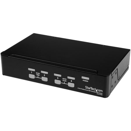 StarTech.com 4 Port 1U Rackmount USB PS/2 KVM Switch with OSD - SV431DUSB