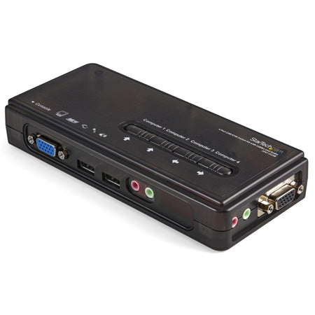 StarTech.com SV411KUSB - KVM / audio switch - USB - 4 ports - 1 local user - SV411KUSB