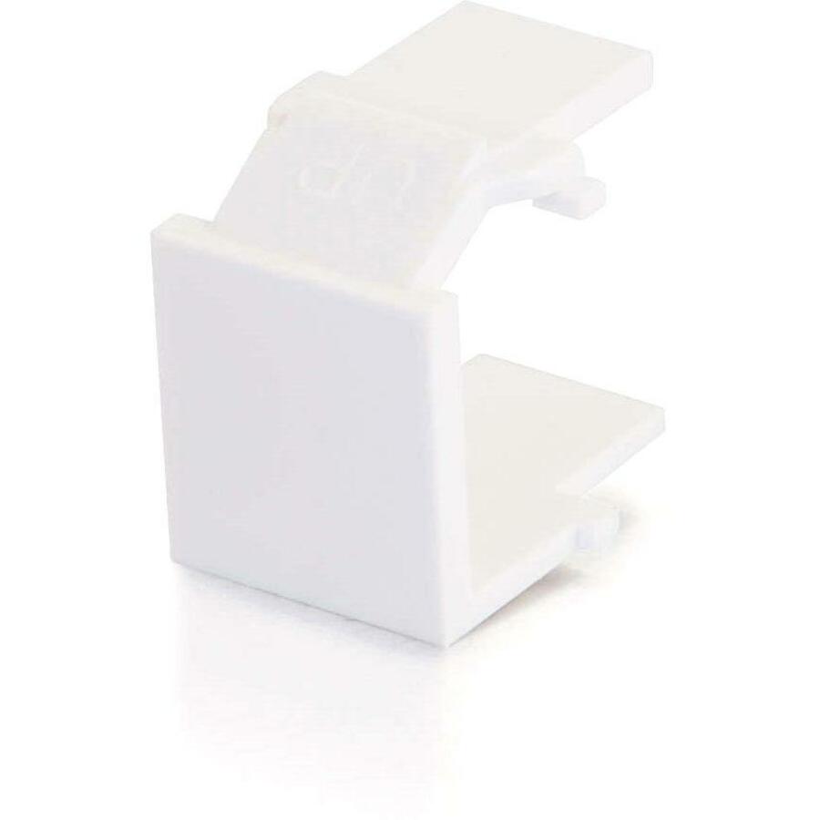 C2G Snap-In Blank Keystone Insert Module - White - 03820