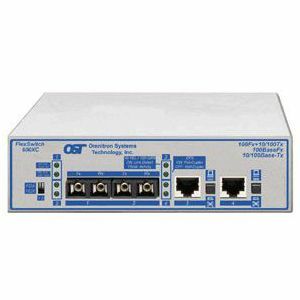 Omnitron Systems FlexSwitch 600XC 2Fx+2U Compact Ethernet Switch - 6540-3-FK