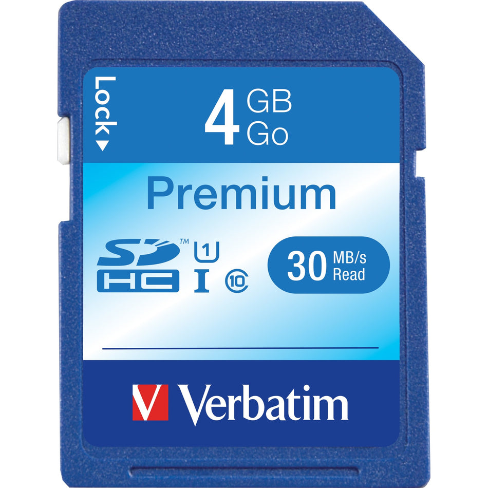4GB Premium SDHC Memory Card, UHS-I U1 Class 10 - 96171