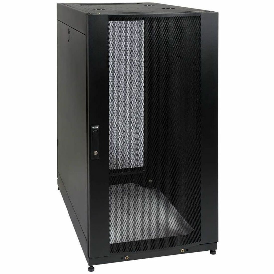 Tripp Lite by Eaton 25U SmartRack Standard-Depth Half-Height Rack Enclosure Doors Side Panels Shock Pallet - SR25UBSP1