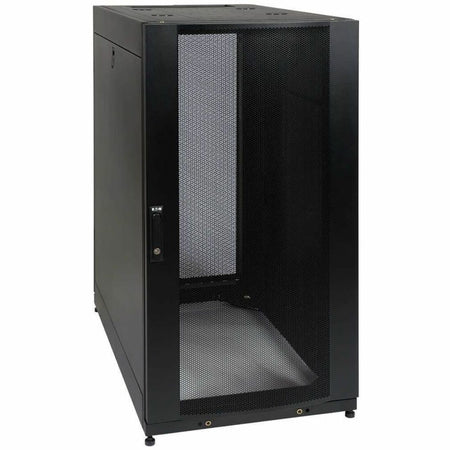 Tripp Lite by Eaton 25U SmartRack Standard-Depth Half-Height Rack Enclosure Doors Side Panels Shock Pallet - SR25UBSP1