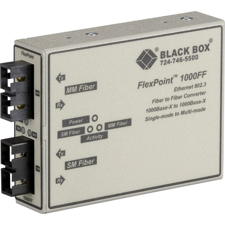Black Box FlexPoint Fiber-to-Fiber Mode Transceiver - LMC1001A
