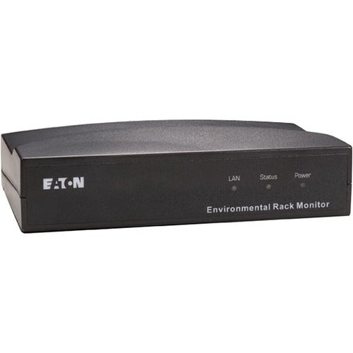 Eaton Environmental Rack Monitor Black 2 Mb Static RAM 2 Mb Flash ROM 2 asynchronous serial ports 10/100 TX RJ-45 jack connector 0&deg;C -40&deg;C operating temp 50/60 Hz Two Asynchronous serial ports 120 Vac 6.0 Watts Maximum 2 pins - 103005775