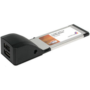 StarTech.com 2 Port ExpressCard Laptop USB 2.0 Adapter Card - USB adapter - ExpressCard - USB, Hi-Speed USB - 2 ports - EC230USB