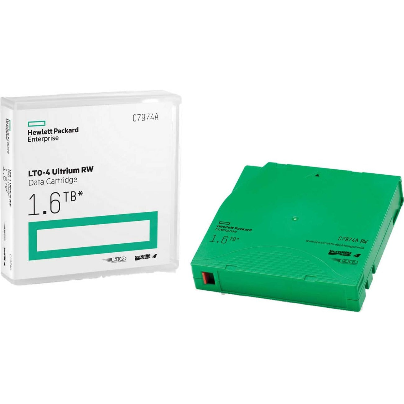 HPE LTO4 Ultrium 1.6TB Data Rewritable Cartrdige - C7974A