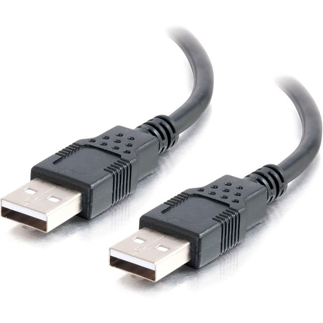 C2G 6.6ft USB Cable - USB A to USB A Cable - USB 2.0 - Black - M/M - 28106