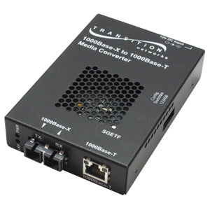 Transition Networks Gigabit Ethernet Stand-Alone Media Converter - SGETF1040-110-NA