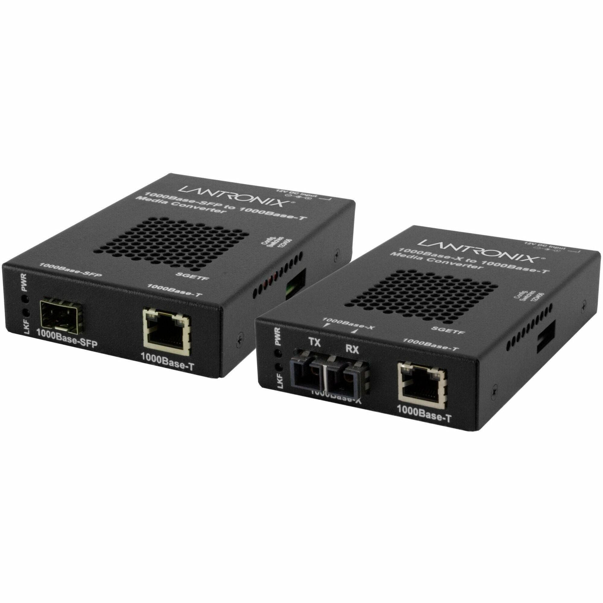 Stand-alone Gigabit Ethernet Media Converter 1000Base-T to 1000Base-SX/LX - SGETF1013-110-NA