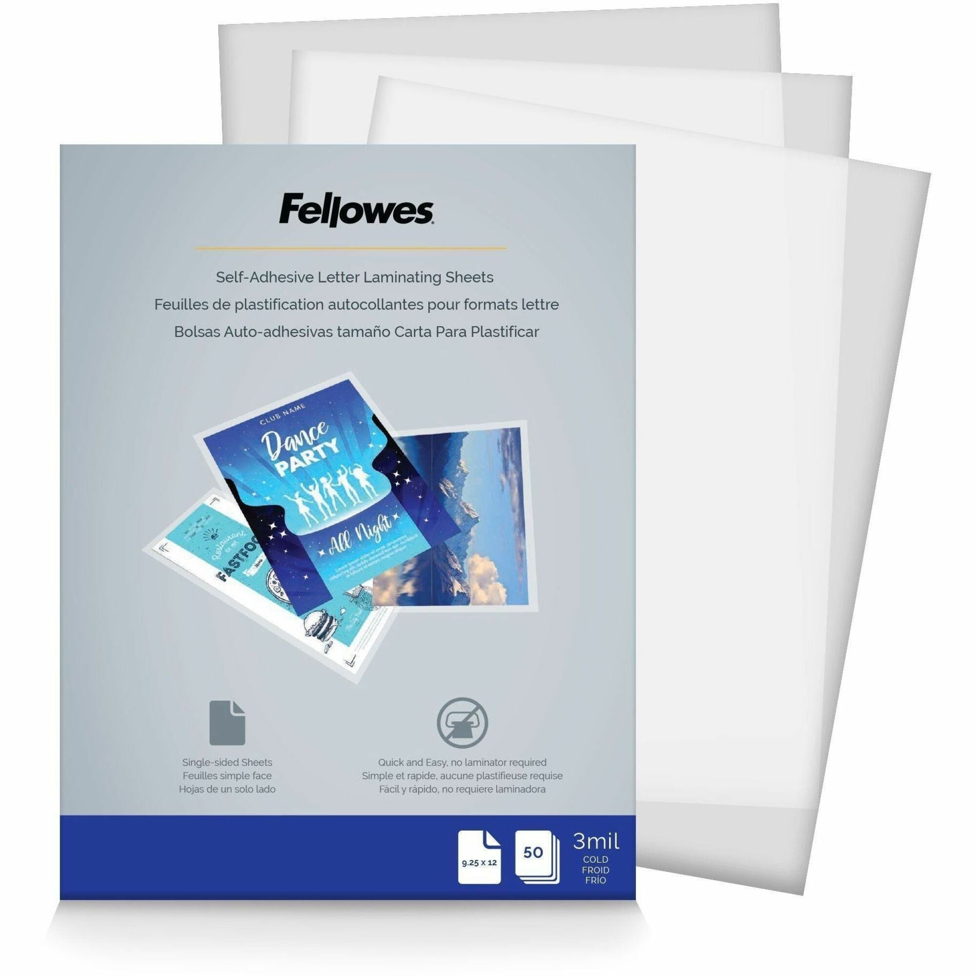 Fellowes Self Adhesive Laminating Sheets - 5221502