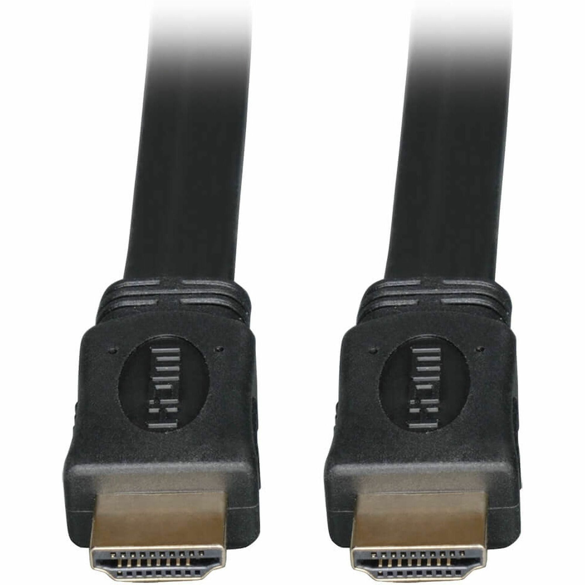 Eaton Tripp Lite Series High-Speed HDMI Flat Cable, Digital Video with Audio, UHD 4K (M/M), Black, 3 ft. (0.91 m) - P568-003-FL