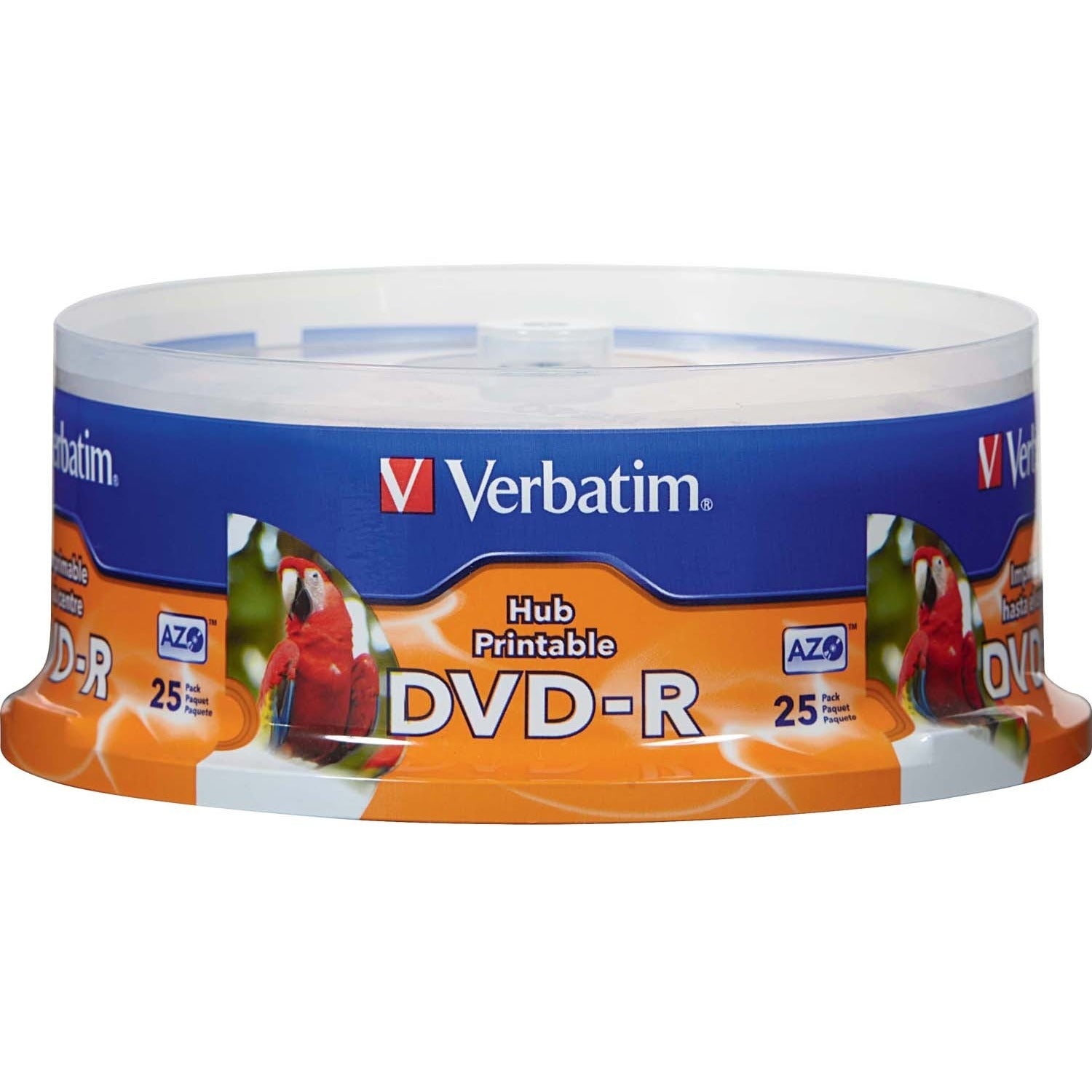 DVD-R 4.7GB 16X White Inkjet Printable, Hub Printable - 25pk Spindle - 96191