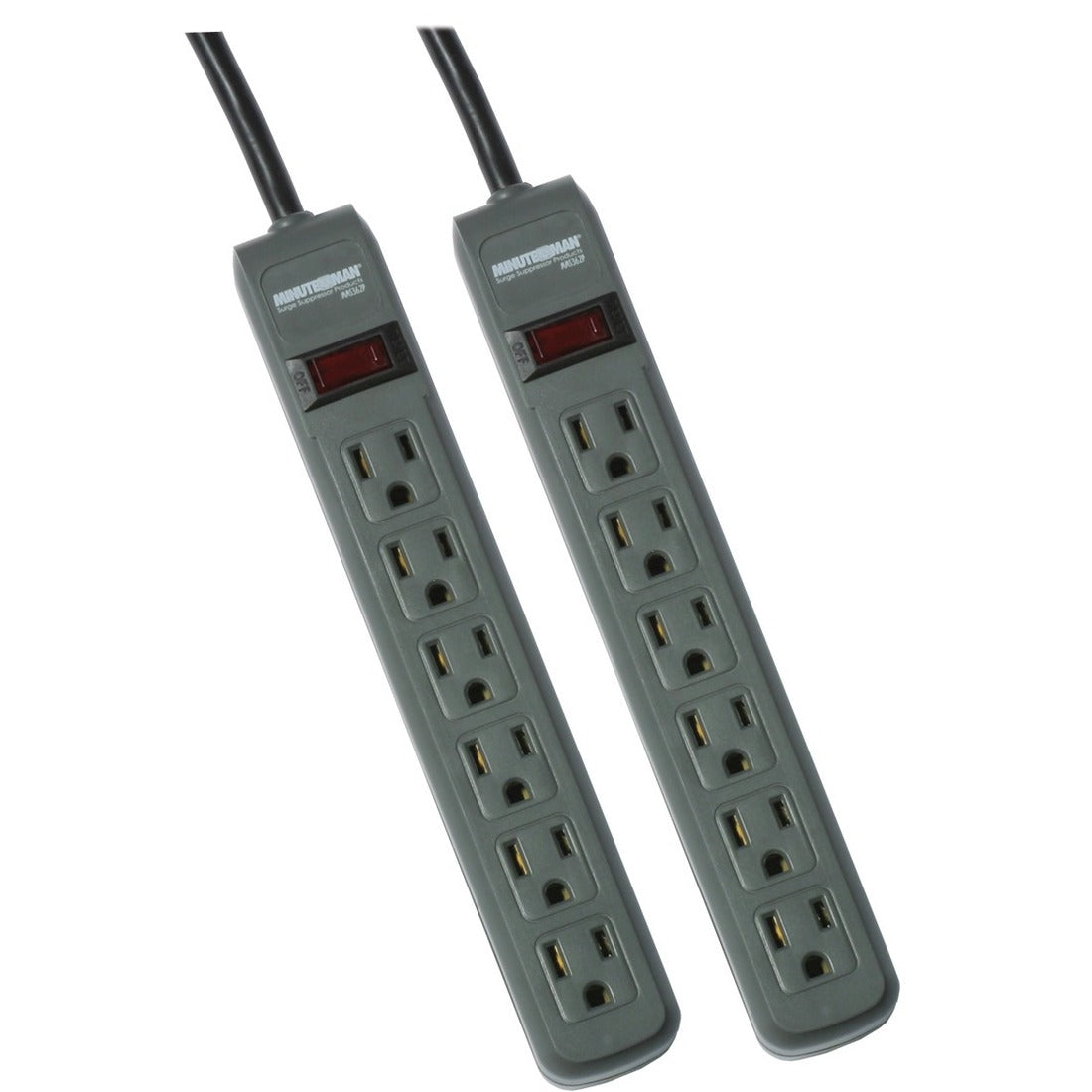 Minuteman MMS Series 6 Outlet Surge Suppressor Twin Pack - Receptacles: 6 - 241J - MMS362P