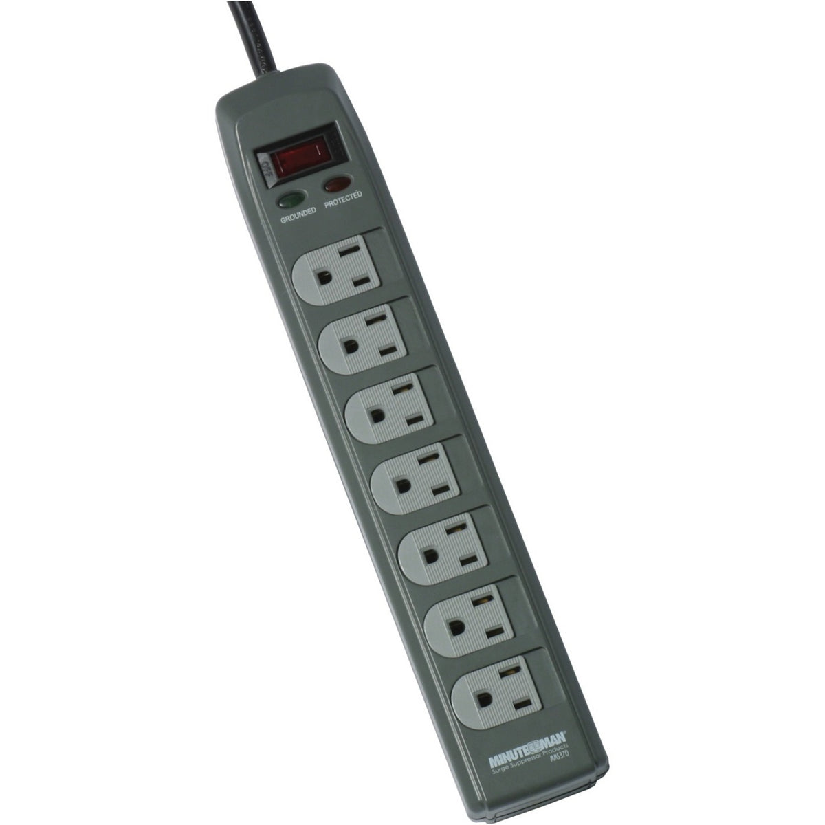 Minuteman MMS Series 7 Outlet Surge Suppressor - Receptacles: 7 - 1080J - MMS370