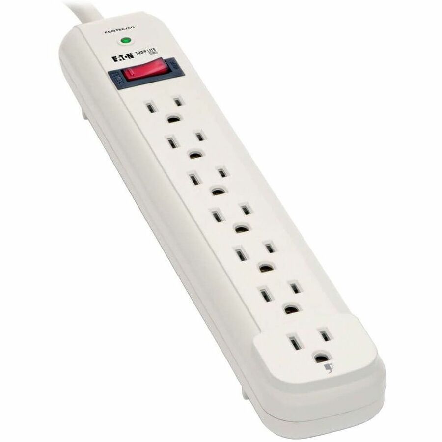 Tripp Lite by Eaton Protect It! 7-Outlet Surge Protector 25 ft. Cord 1080 Joules Diagnostic LED Light Gray Housing - TLP725