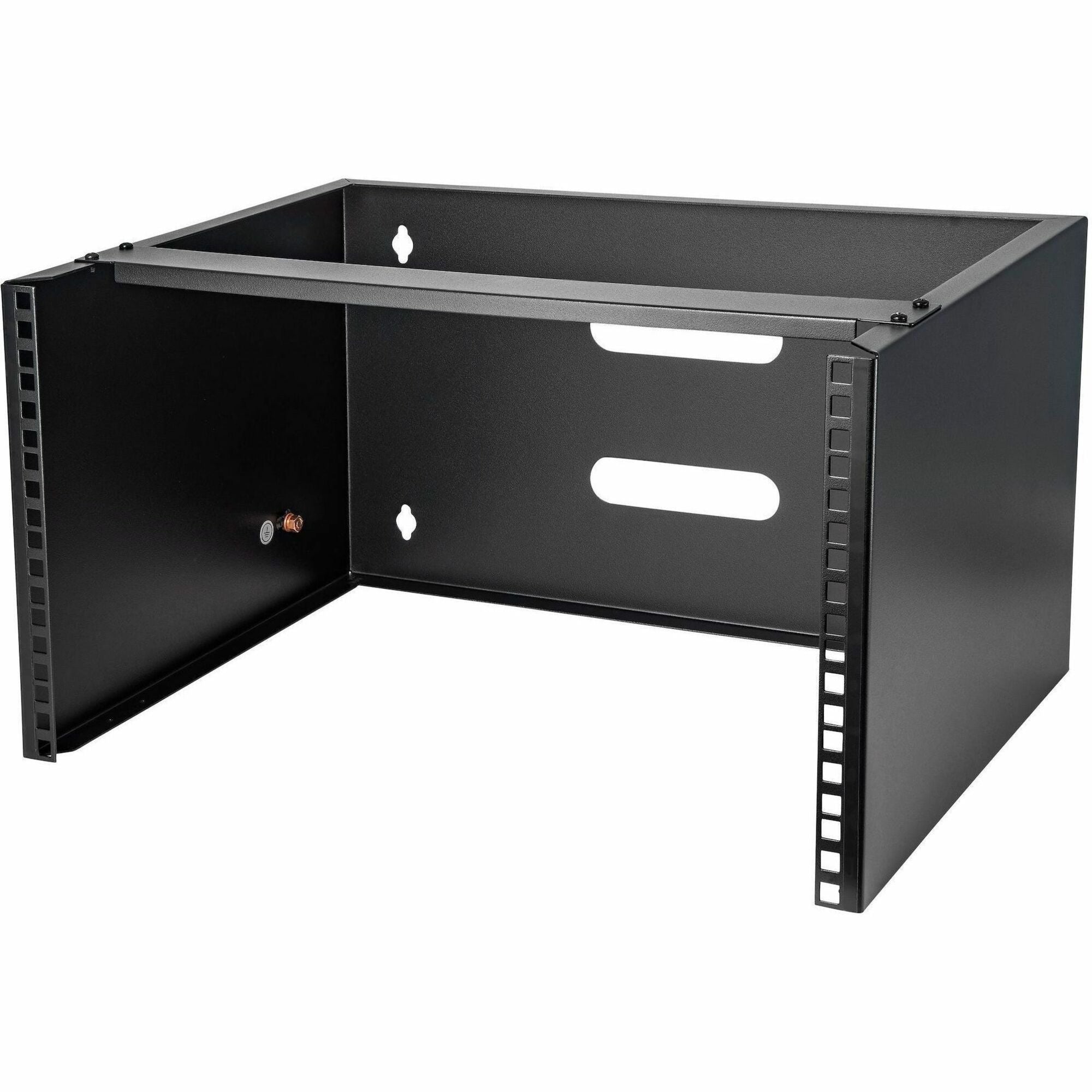 StarTech.com 6U Wall Mount Rack, 14in Deep, 19 inch Wall Mount Network Rack, Wall Mounting Patch Panel Bracket for Switch/IT Equipment - WALLMOUNT6