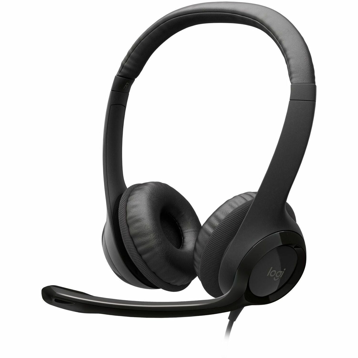 Logitech H390 Wired Headset for PC/Laptop, Stereo Headphones with Noise Cancelling Microphone, USB-A, In-Line Controls, Works with Chromebook - 981-000014