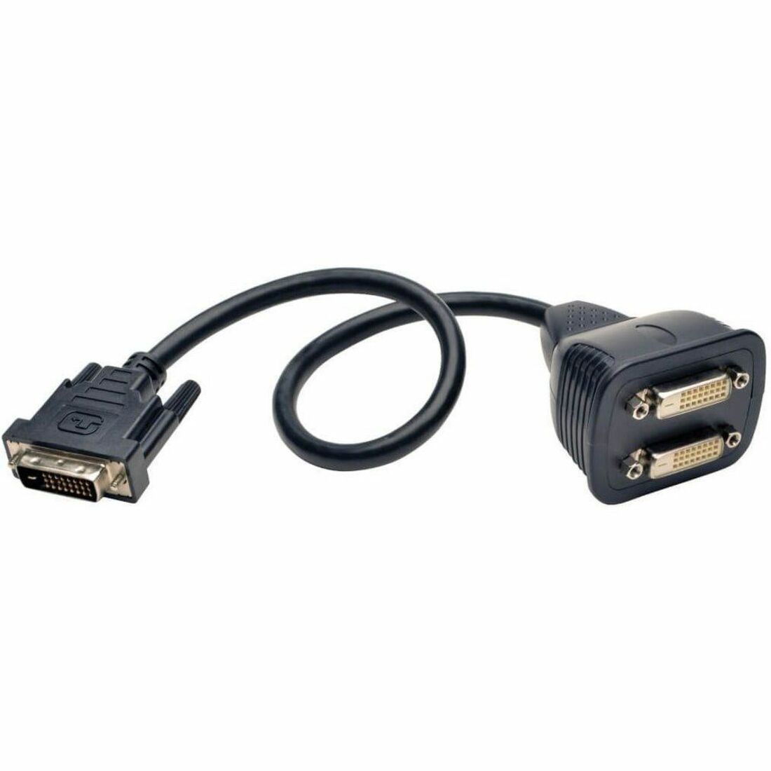 Eaton Tripp Lite Series DVI Y Splitter Cable, Digital Monitors (DVI-D M to 2x F), 1 ft. (0.31 m) - P564-001