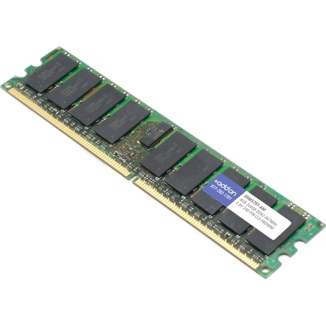 AddOn AM667D2DFB5/4G x2 IBM 39M5797 Compatible Factory Original 8GB DDR2-667MHz Fully Buffered ECC Dual Rank 1.8V 240-pin CL5 FBDIMM - 39M5797-AM