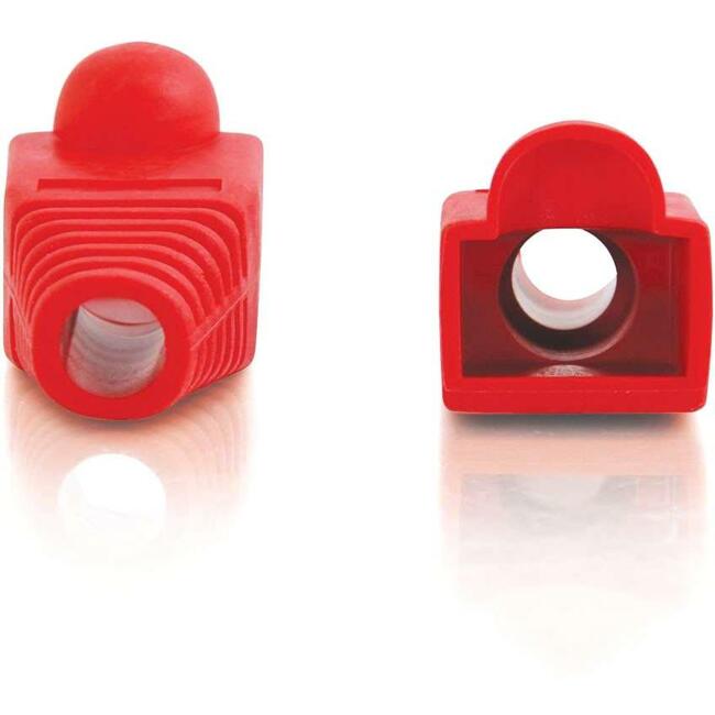 C2G RJ45 Snagless Boot Cover (6.0mm OD) - Red - 50pk - 04755