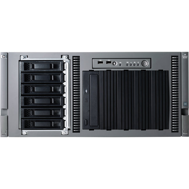 HPE ProLiant ML350 G5 5U Rack Server - 1 x Intel Xeon E5420 2.50 GHz - 2 GB RAM - Serial ATA, Serial Attached SCSI (SAS) Controller - 458243-001