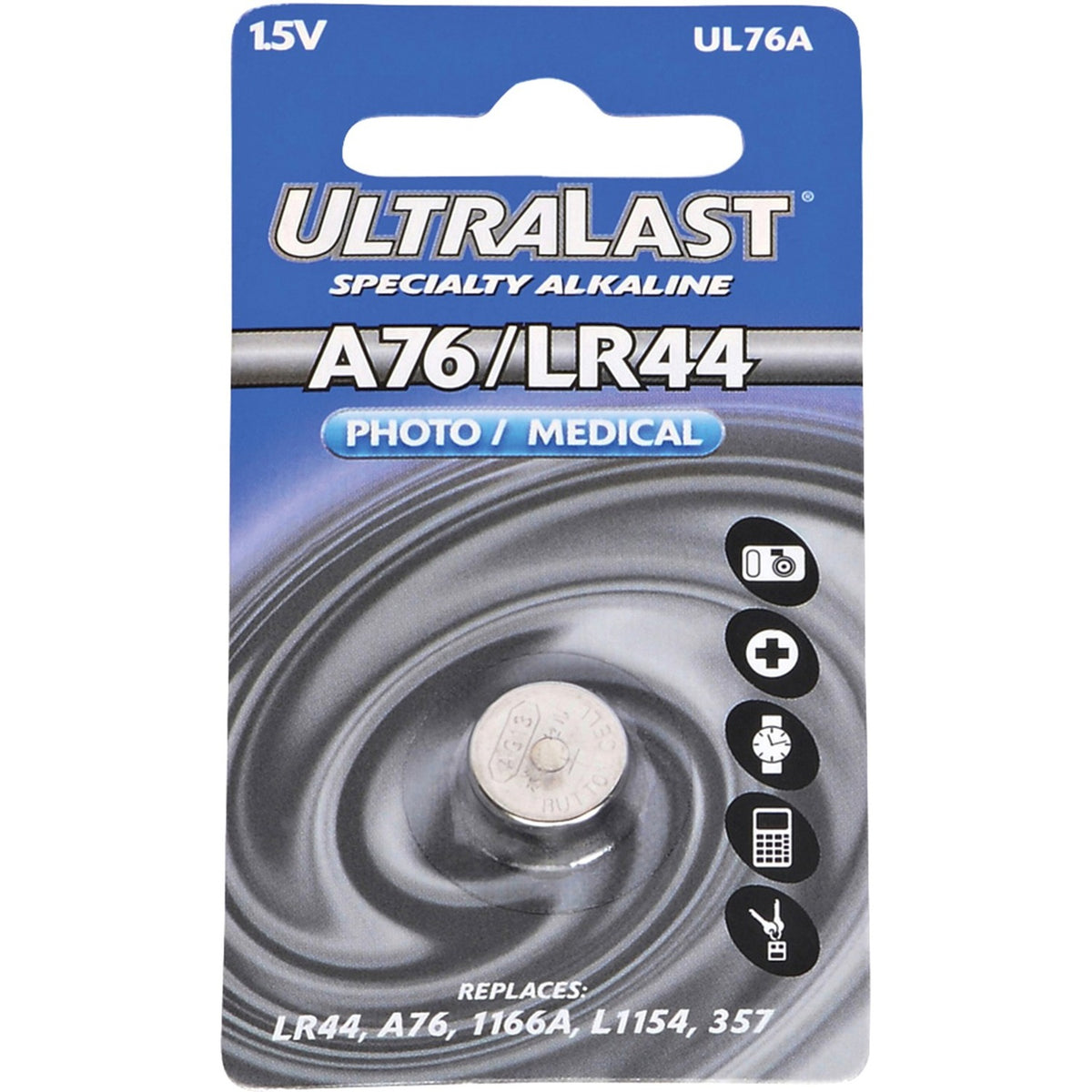 NABC UltraLast UL76A Alkaline Camera Battery - UL76A