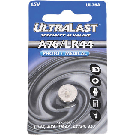 NABC UltraLast UL76A Alkaline Camera Battery - UL76A