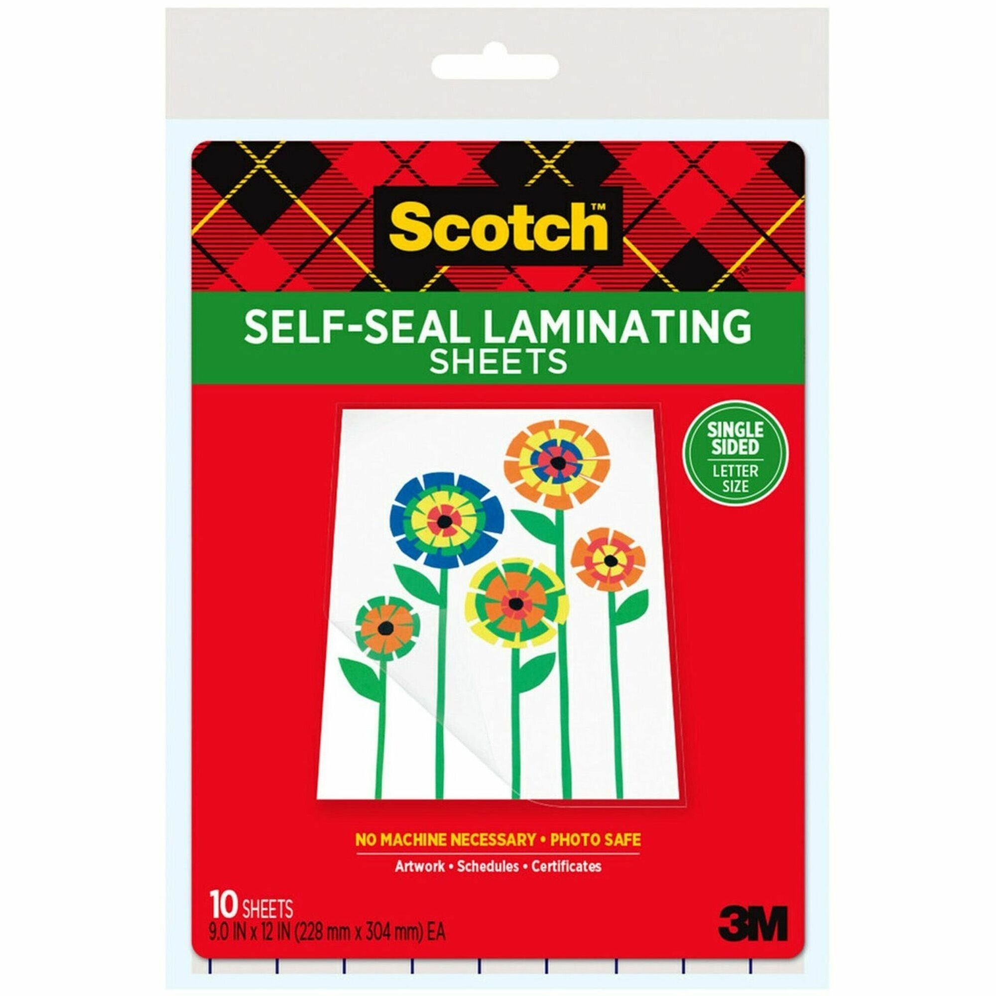 Scotch Self-Seal Laminating Pouches - LS854SS10