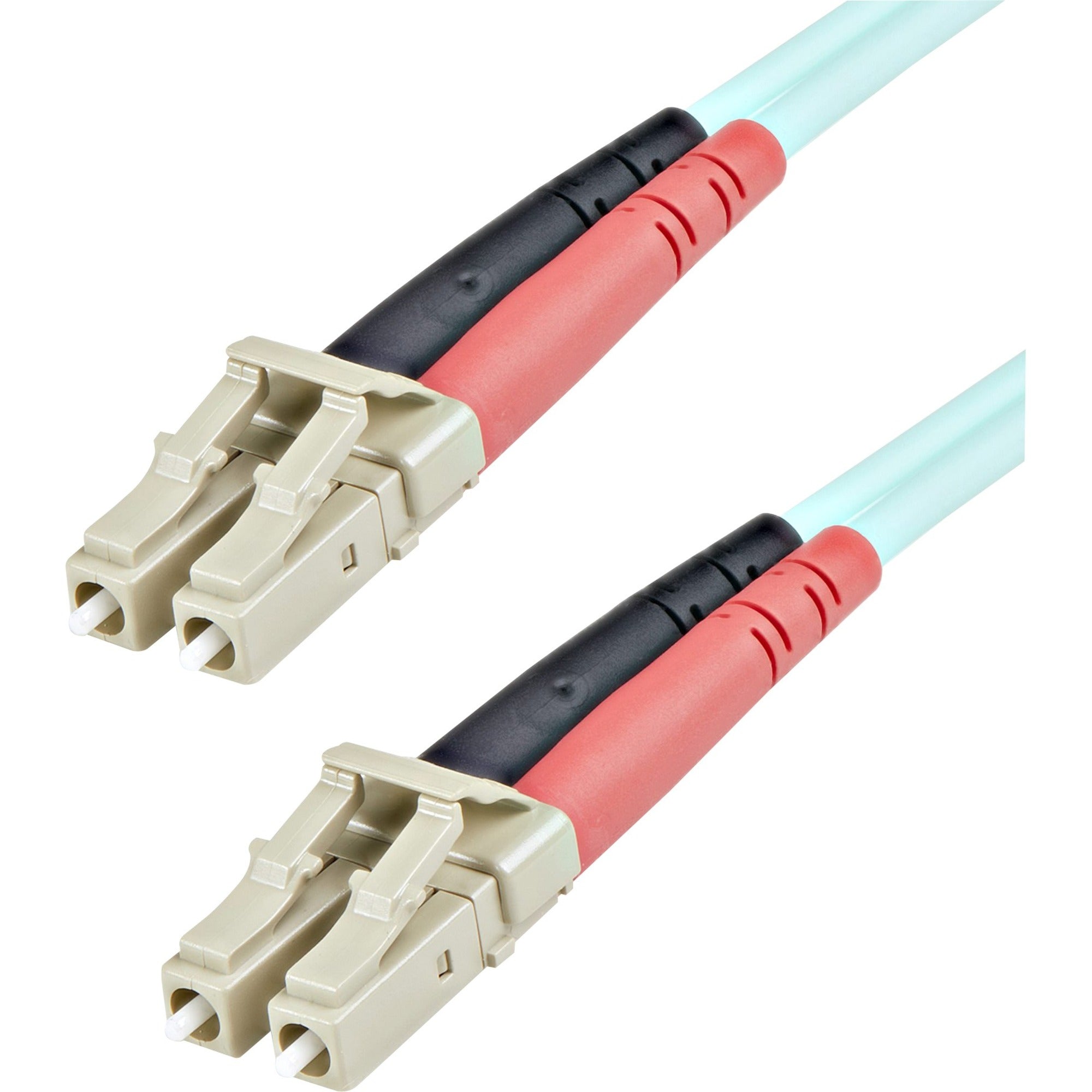 StarTech.com 1m Fiber Optic Cable - 10 Gb Aqua - Multimode Duplex 50/125 - LSZH - LC/LC - OM3 - LC to LC Fiber Patch Cable - A50FBLCLC1