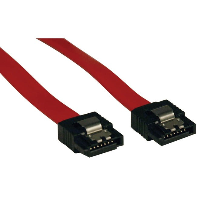 Tripp Lite by Eaton Serial ATA (SATA) Latching Signal Cable 7Pin (M/M), 8-in. (20.32 cm) - P940-08I