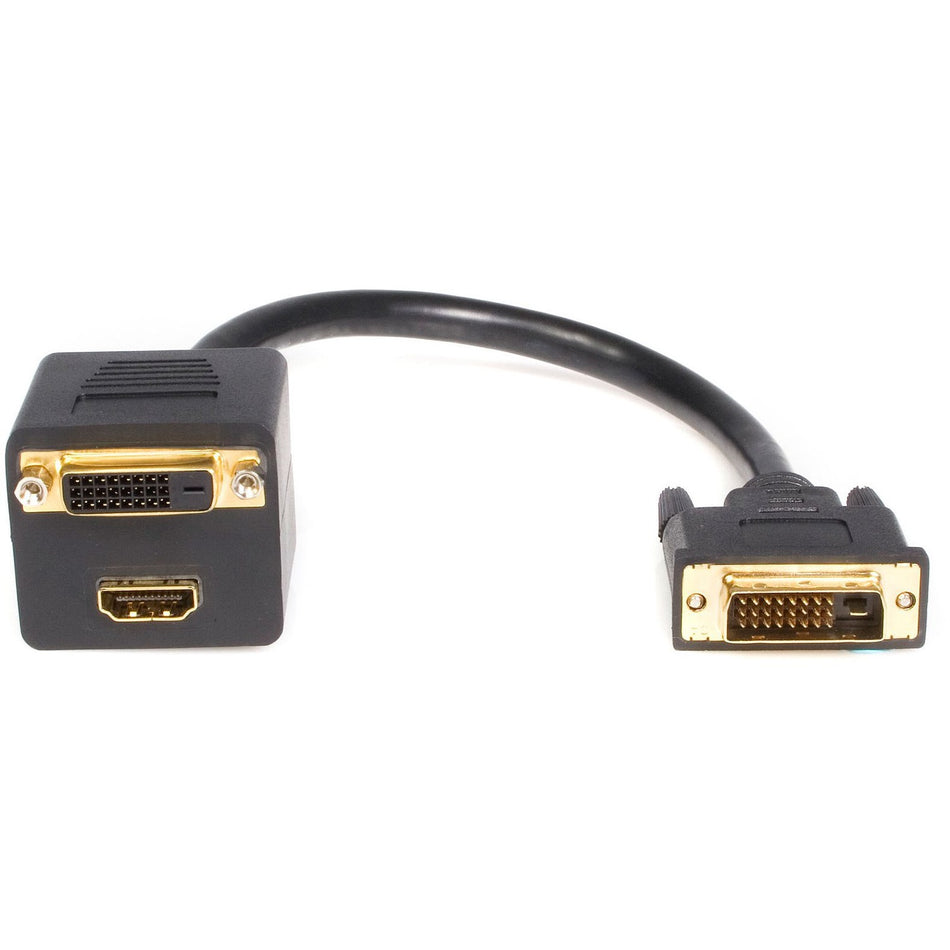 StarTech.com 1 ft DVI-D to DVI-D & HDMI Splitter Cable - M/F - DVISPL1DH