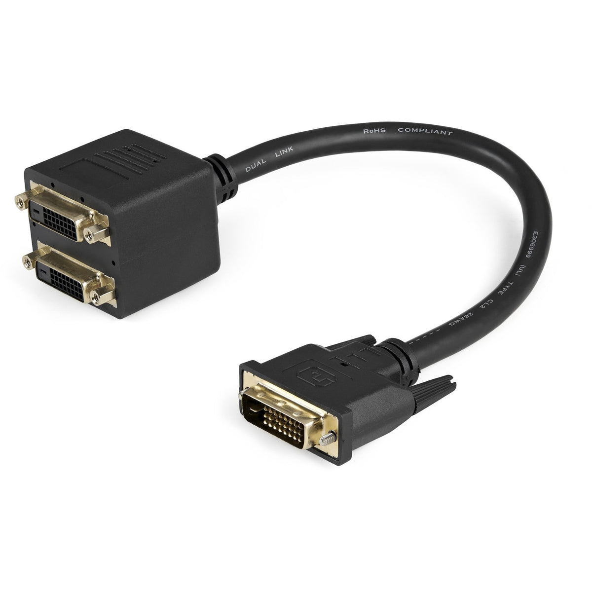 StarTech.com 1 ft DVI-D to 2x DVI-D Digital Video Splitter Cable - M/F - DVISPL1DD