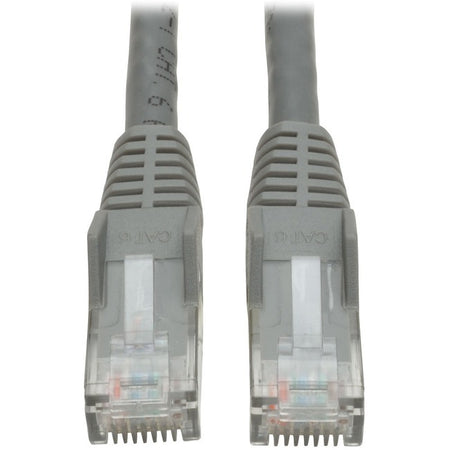 Eaton Tripp Lite Series Cat6 Gigabit Snagless Molded (UTP) Ethernet Cable (RJ45 M/M), PoE, Gray, 2 ft. (0.61 m) - N201-002-GY