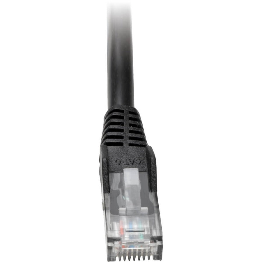 Tripp Lite by Eaton Cat6 Gigabit Snagless Molded (UTP) Ethernet Cable (RJ45 M/M) PoE Black 2 ft. (0.61 m) - N201-002-BK
